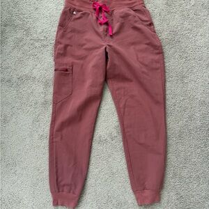 Figs Mauve Zamora jogger scrub pants